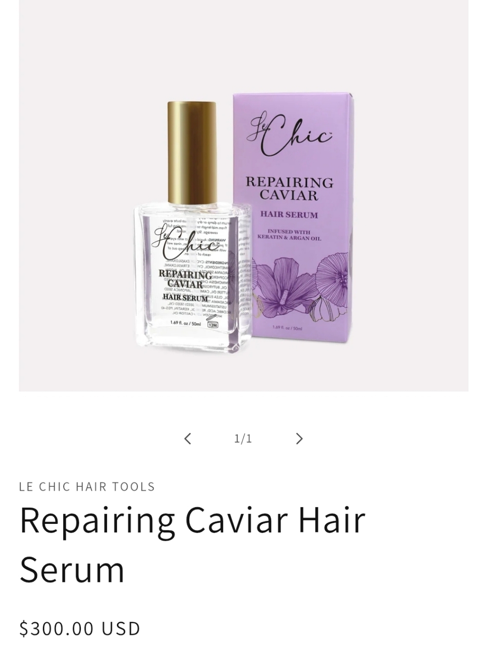 Repairing Hair Serum Keratin & Argan Oil - Picture 1 of 3